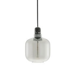 Amp hanglamp - Klein, Smoke/Zwart marmer